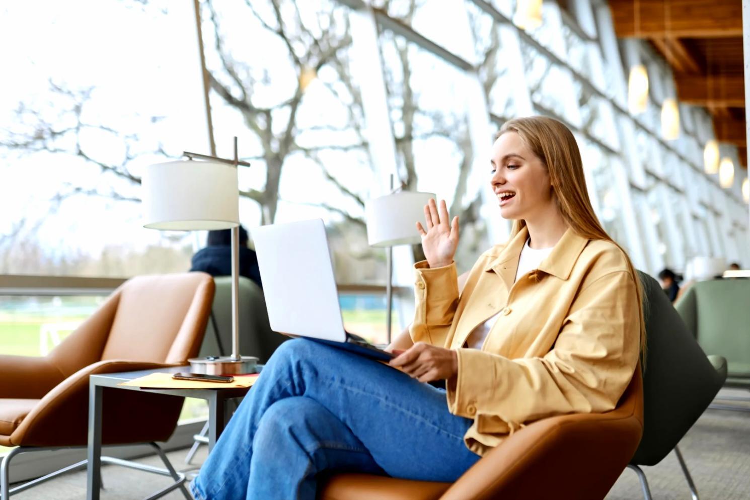 Organised workspace with laptop displaying financial analysis software and study materials ready for learning